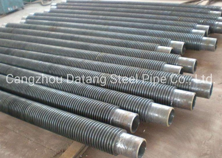 Heat Exchanger Longitudinal Fin Tube High Frequency Electric Resistance Welded Spiral Finned Pipe